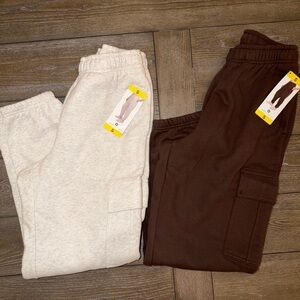 Tuff Athletics Women's Fleece Cargo Jogger ( set of 2) size small